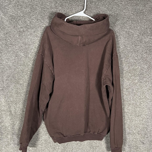 Detroit SANA Hoodie Mens XL Brown Graphic Pullover Sweatshirt Bloodhound - Picture 7 of 8